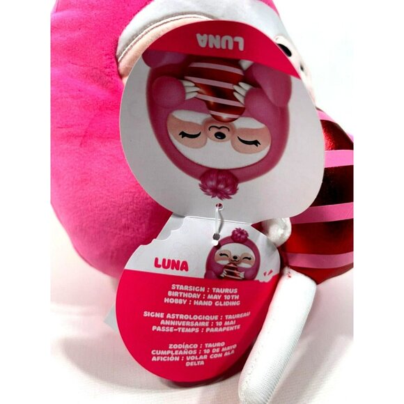 Snackles Luna The Sloth With Chocolate Heart ♥ 8" Plush Stuffed Animal - Picture 10 of 11